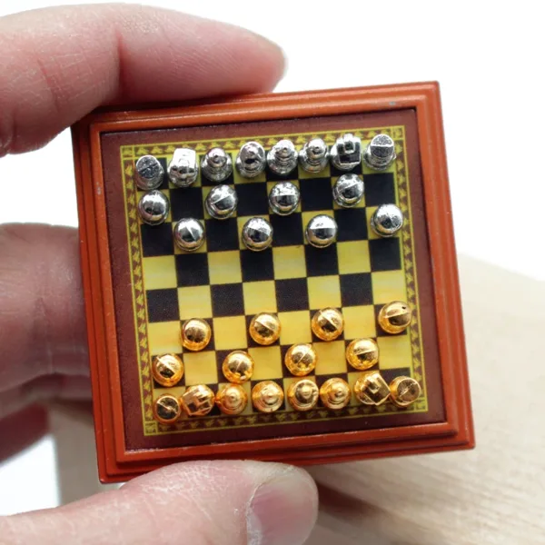 1:12 Scale Dollhouse Miniature Chess Set - Image 3