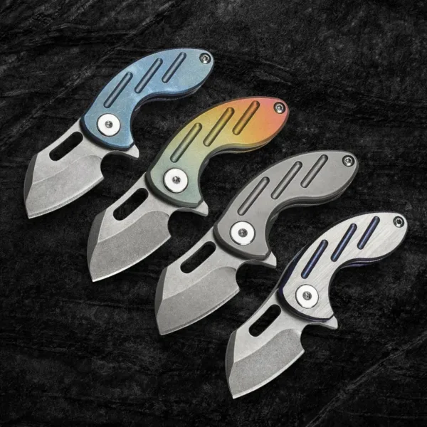 Titanium Alloy Folding Knife S35VN Steel EDC Tool - Image 5