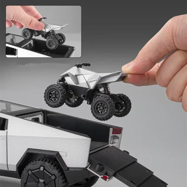 1:24 Tesla Cybertruck Alloy Model Car - Image 5