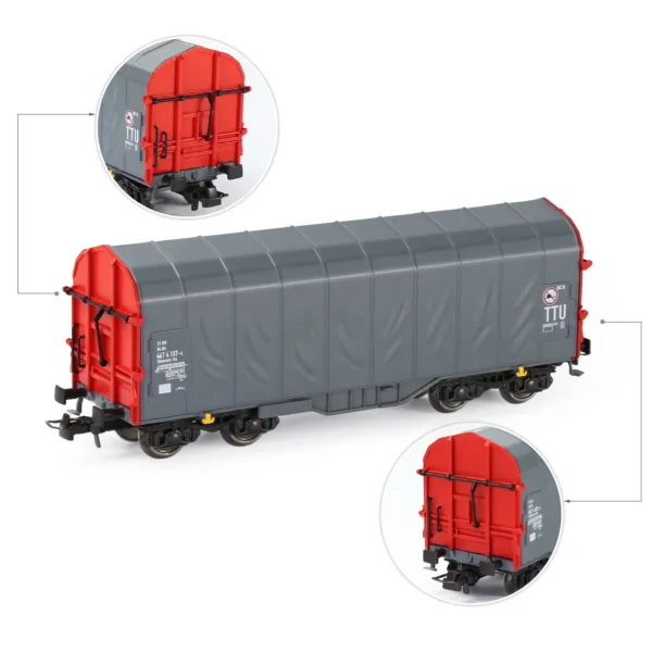 HO Scale 1:87 Covered Coil Wagon Model Train - Image 4