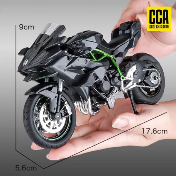 1:12 Scale Die Cast Kawasaki Ninja H2R Model - Image 3