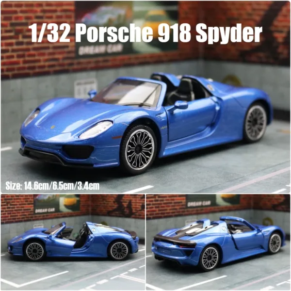 1/36 Scale Porsche 918 Spyder Toy Car - Image 9