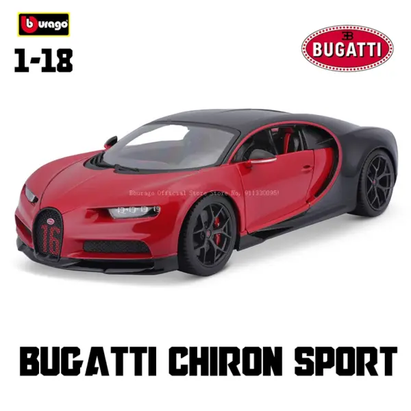 Bburago 1:18 Bugatti Mistral Diecast Model Car - Image 8