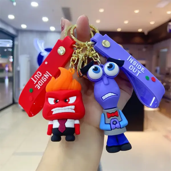 Inside Out Kawaii Keychain Figure Pendant - Image 2