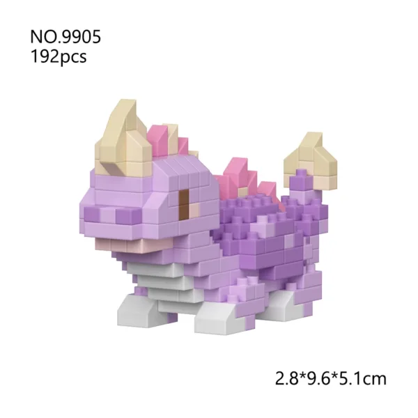 Cute Dinosaur Mini Bricks Building Set - Image 7