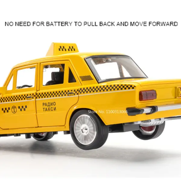 1/18 Lada Niva Taxi Diecast Model with Lights - Image 5