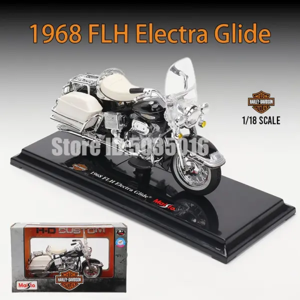 Maisto 1:18 Harley-Davidson Motorcycle Model - Image 33