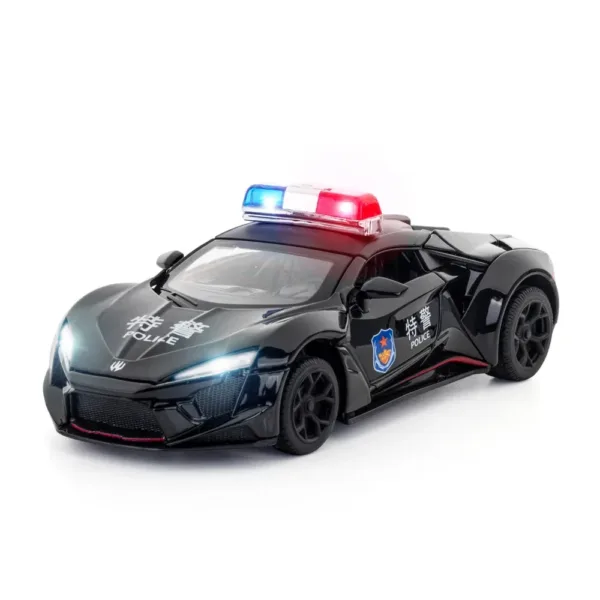 Lykan Hypersport Police Car Diecast Model 1/32 - Image 6