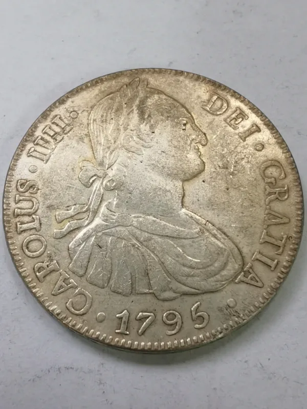 Bolivia 8 Reales Silver Plated Coin Copy - Image 10