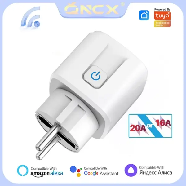 EU Smart WiFi Plug 16A Voice Control Outlet