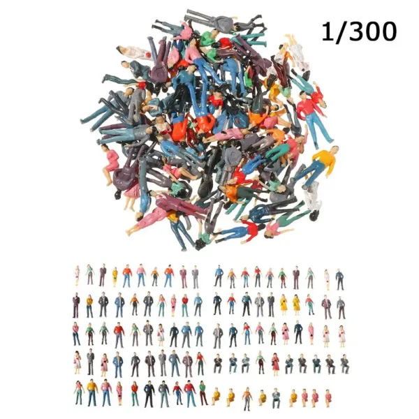 100pcs Painted Model People Figures Set - Image 14