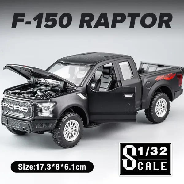 1:32 Ford Raptor F150 Diecast Model Car - Image 7