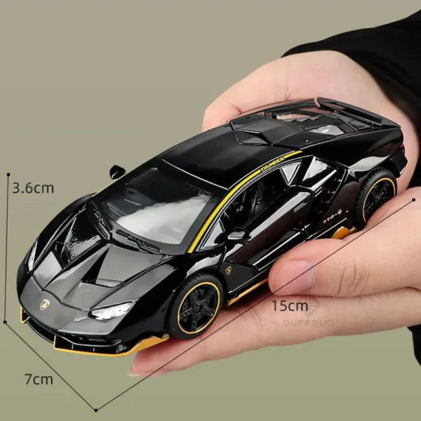 1:32 Lambor LP770 Alloy Diecast Toy Car - Image 4