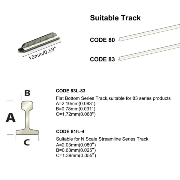 50pcs Metal Track Joiners for HO/N Scale - Image 4