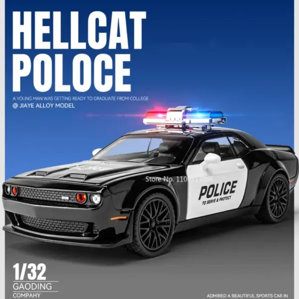 1:32 Police Car Model with Light and Sound - Image 2