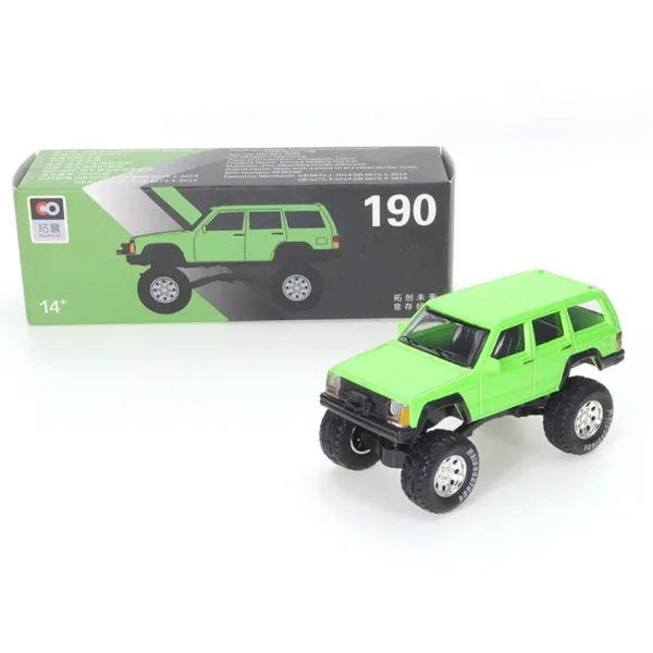 1:64 Blue Jeep Cherokee Diecast Model - Image 11