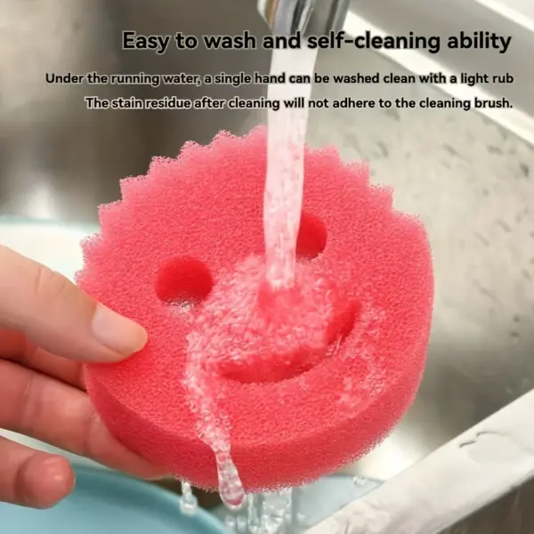 3-Pack Colorful Scratch-Free Cleaning Sponges - Image 3