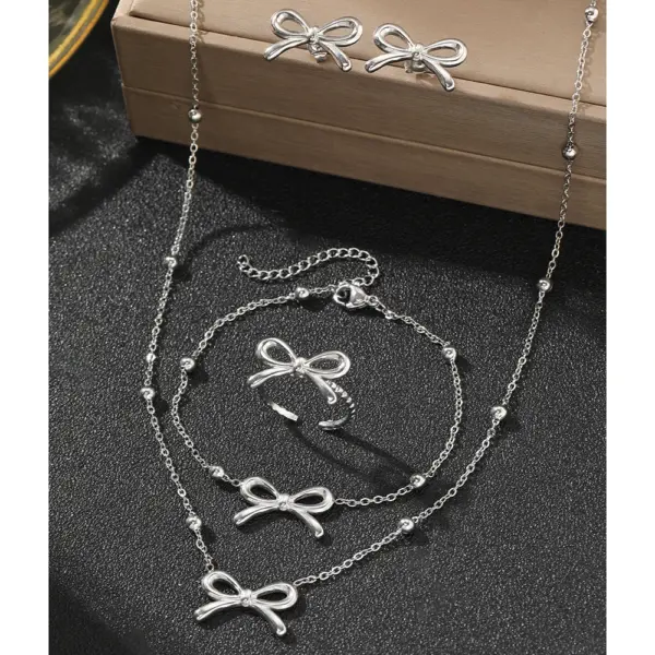 Vintage Stainless Steel Jewelry Set for Women - Image 5