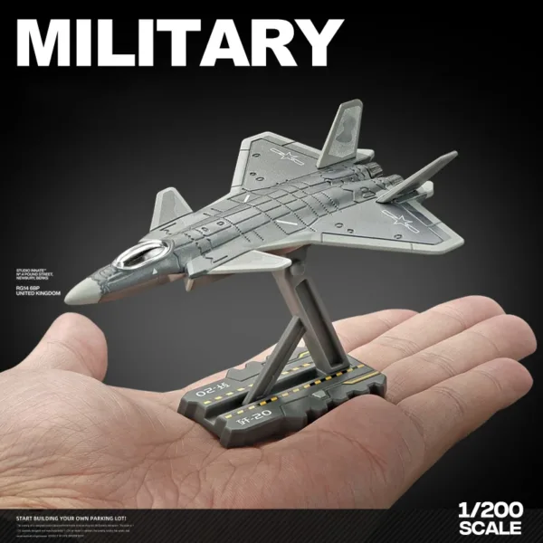 1/200 J-20 Fighter Jet Diecast Model Toy - Image 2