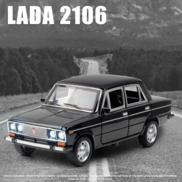 1:24 LADA 2106 Alloy Model with Sound and Light