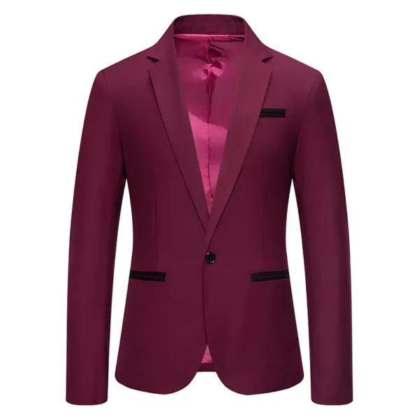 Men's Casual Spring Blazer Jacket - Image 8