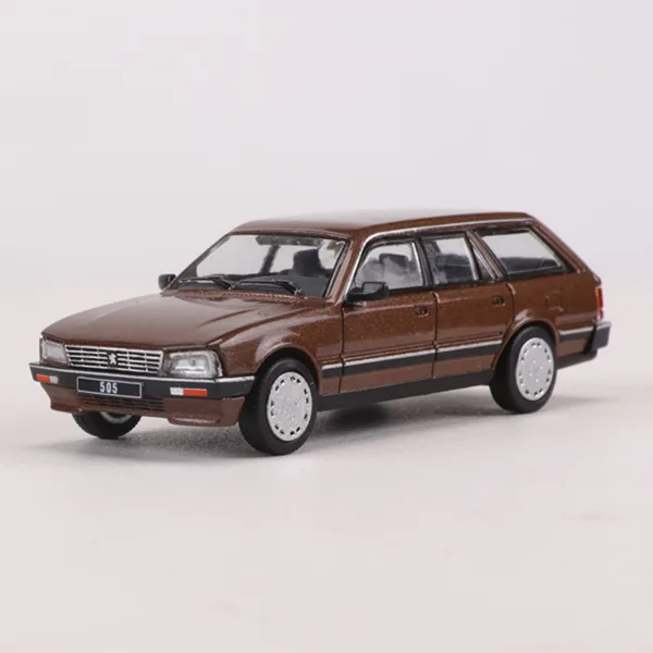 1:64 Peugeot 505SW Diecast Model Car Brown