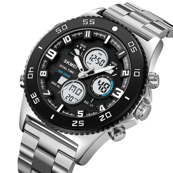 Men's Dual Display Waterproof Digital Watch