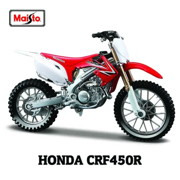 Maisto 1:18 Honda CRF450R Motorcycle Model