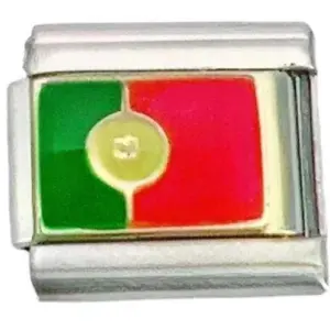 Italian Flag Charm Bracelet in Stainless Steel 44 d369bc99 upscaled