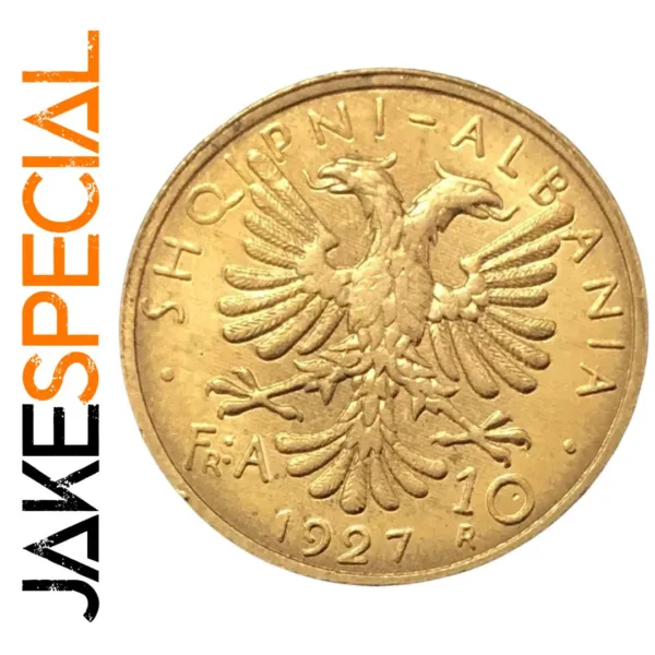 1927 Albania 10 Franga Ari Zog Gold Coin Replica