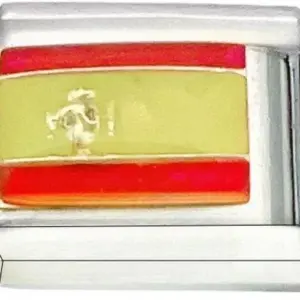 Italian Flag Charm Bracelet in Stainless Steel 45 e09389de upscaled