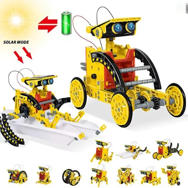 12-in-1 Solar Robot Building Kit for Kids