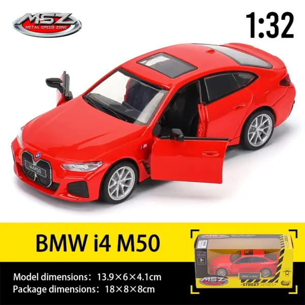 MSZ 1:32 BMW i4 M50 Diecast Model Car