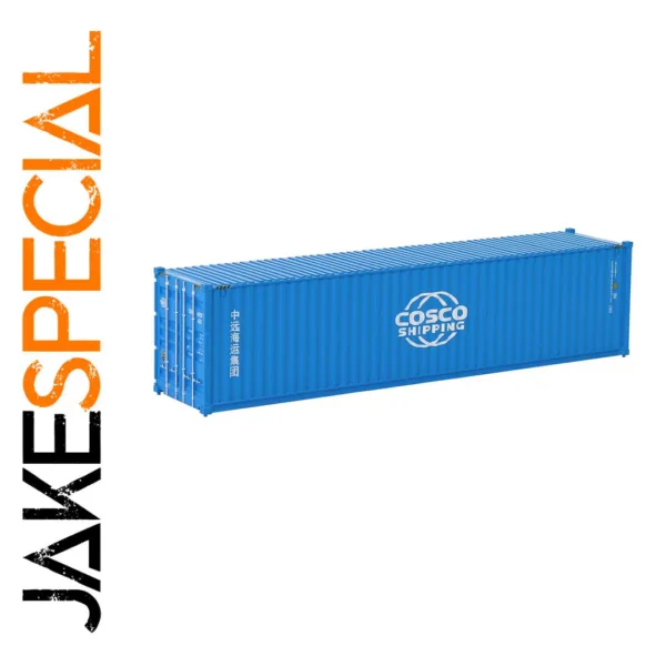 HO Scale 1:87 Blue Shipping Container Model