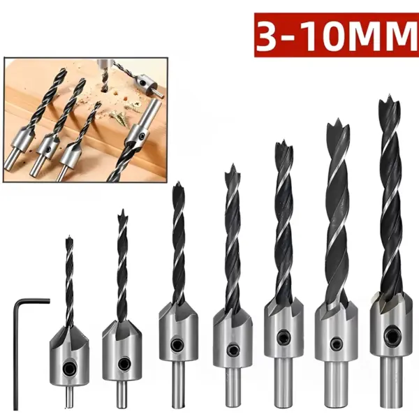 HSS Countersink Drill Bit Set 4-10mm