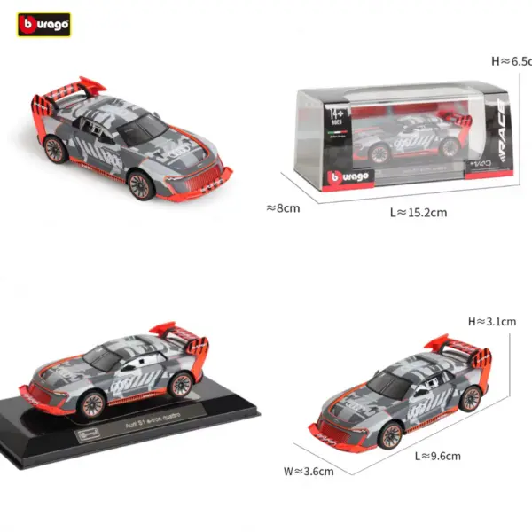 Bburago Audi S1 E-tron 1:43 Model Car - Image 2