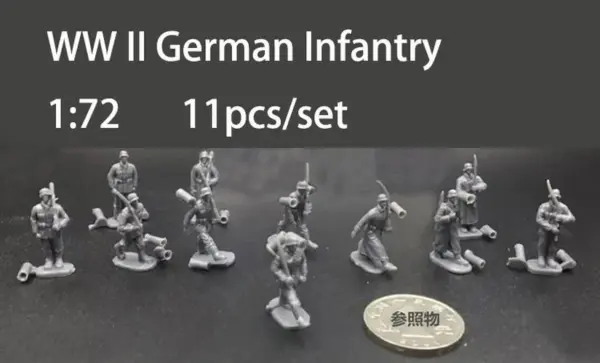 1:72 Scale Plastic Soldier Model Set 12pcs - Image 7