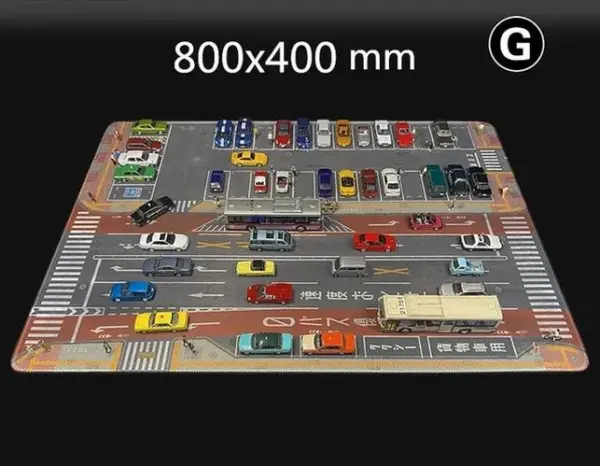 1:64 Scale Parking Lot Scene Mat 80x55cm - Image 13