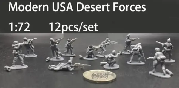 1:72 Scale Plastic Soldier Model Set 12pcs - Image 10