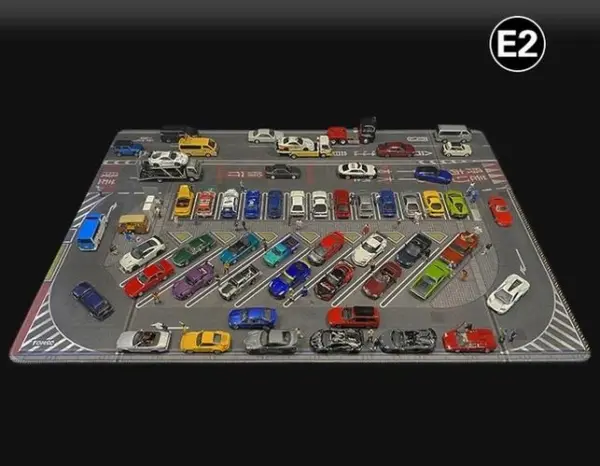 1:64 Scale Parking Lot Scene Mat 80x55cm - Image 10