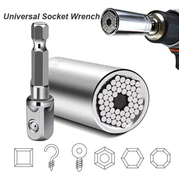 Universal Socket Wrench Adapter for Drills