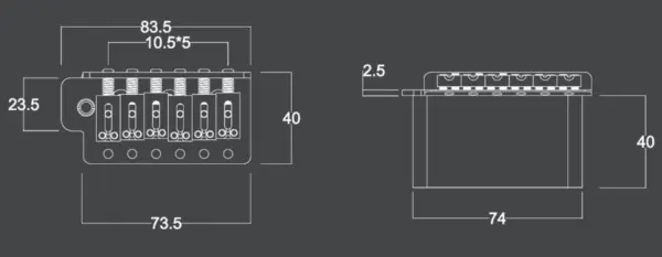 Guitar Tremolo Bridge System for ST Guitars - Image 6