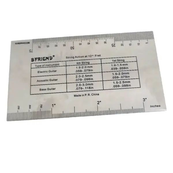 String Action Ruler Gauge for Guitar Instruments - Image 3