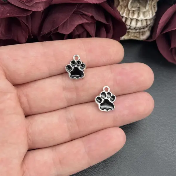 15pcs Dog Paw Print Charms for Jewelry - Image 7