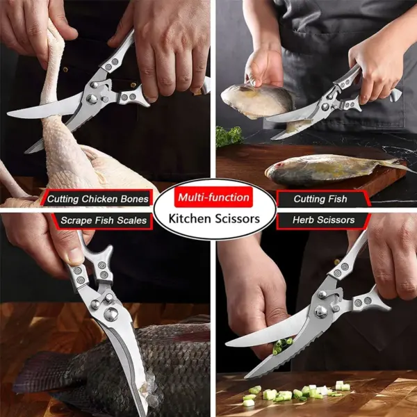 Heavy Duty Stainless Steel Kitchen Scissors - Image 4