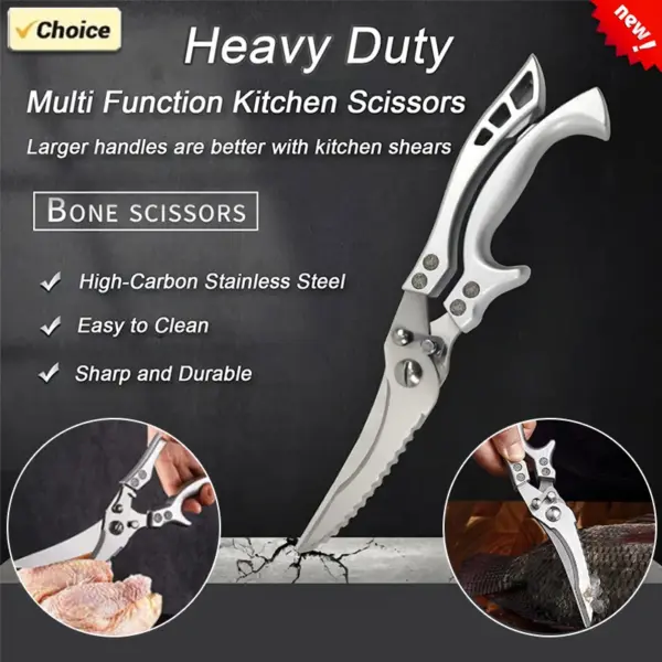 Heavy Duty Stainless Steel Kitchen Scissors