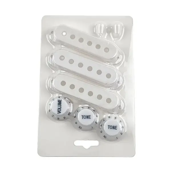Vintage White Single Coil Guitar Pickup Set - Image 5