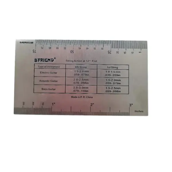 String Action Ruler Gauge for Guitar Instruments - Image 5