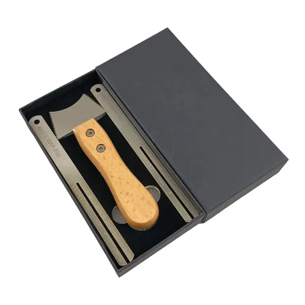 Guitar Fret Cleaning Tool with Wooden Handle