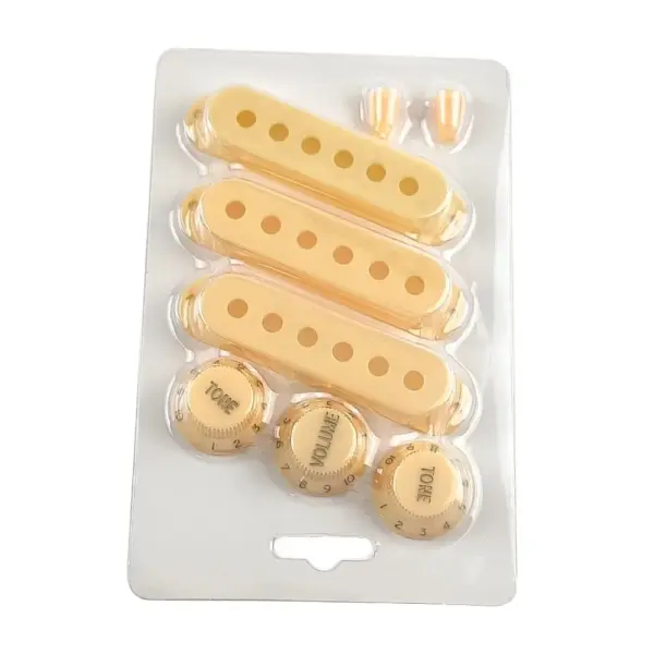 Vintage White Single Coil Guitar Pickup Set - Image 4